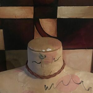 Brown braided choker